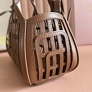 Kitlife Miu Miu Black Soft Leather Basket Bag 5BA294 24x12.5x9cm  - 3