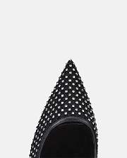  Kitlife Christian Louboutin Apostropha Black Mesh High Heels 80mm - 3