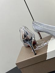 Kitlife Christian Louboutin x MM6 Maison Margiela 25 Crystal High Heels Silver 65mm - 3