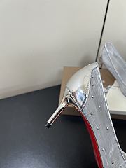 Kitlife Christian Louboutin x MM6 Maison Margiela 25 Crystal High Heels Silver 65mm - 5
