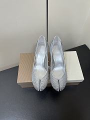Kitlife Christian Louboutin x MM6 Maison Margiela 25 Crystal High Heels Silver 65mm - 6
