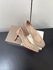 Kitlife Christian Louboutin x MM6 Maison Margiela 25 Crystal High Heels Beige 65mm - 5