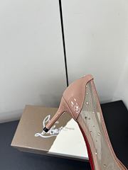 Kitlife Christian Louboutin x MM6 Maison Margiela 25 Crystal High Heels Beige 65mm - 3