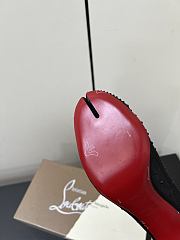 Kitlife Christian Louboutin x MM6 Maison Margiela 25 Crystal High Heels Black 65mm - 3