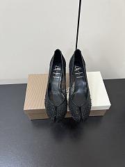 Kitlife Christian Louboutin x MM6 Maison Margiela 25 Crystal High Heels Black 65mm - 4