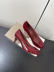 Kitlife Christian Louboutin x MM6 Maison Margiela 25 Red Patent Leather High Heels 65mm - 3