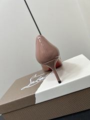 Kitlife Christian Louboutin x MM6 Maison Margiela 25 Beige Patent Leather High Heels 65mm - 6