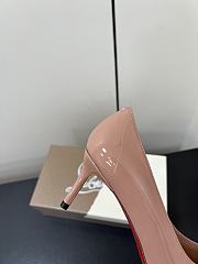 Kitlife Christian Louboutin x MM6 Maison Margiela 25 Beige Patent Leather High Heels 65mm - 5