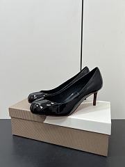 Kitlife Christian Louboutin x MM6 Maison Margiela 25 Black Patent Leather High Heels 65mm - 2