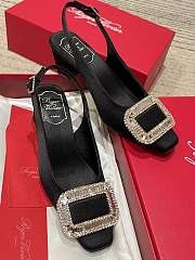 Kitlife Roger Vivier Belle Vivier Slingback Pumps Black 45mm - 3