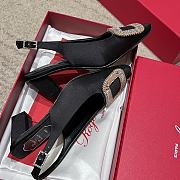Kitlife Roger Vivier Belle Vivier Slingback Pumps Black 45mm - 6