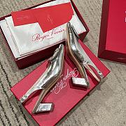 Kitlife Roger Vivier Belle Vivier Slingback Pumps Silver 45mm - 2