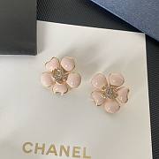 Kitlife Chanel Pink Camellia Letter Earrings - 5