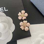 Kitlife Chanel Pink Camellia Letter Earrings - 3