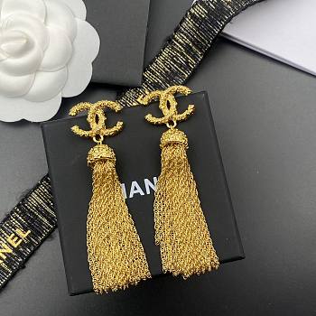 Kitlife Chanel Tassel Long Letter Earrings