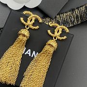 Kitlife Chanel Tassel Long Letter Earrings - 2