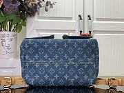 Kitlife Louis Vuitton Backpack Monogram Blue Denim M44460 19x30x28cm - 3
