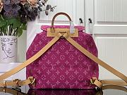 Kitlife Louis Vuitton Backpack Monogram Pink Denim M44460 19x30x28cm - 5