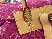 Kitlife Louis Vuitton Backpack Monogram Pink Denim M44460 19x30x28cm - 3