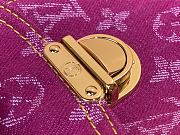 Kitlife Louis Vuitton Backpack Monogram Pink Denim M44460 19x30x28cm - 2