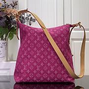 Kitlife Louis Vuitton Baggy Bag Monogram Pink Denim M95048 33x22x11cm  - 5
