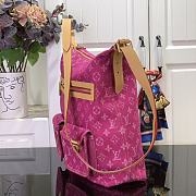 Kitlife Louis Vuitton Baggy Bag Monogram Pink Denim M95048 33x22x11cm  - 3