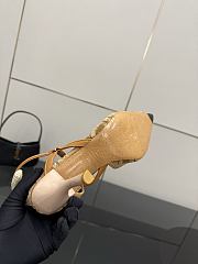 Kitlife Fendi Colibrì Lite High-heeled Beige FF Chenille Slingbacks 85mm - 6