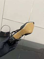 Kitlife Fendi Black Leather Braided High Heels 85mm - 6