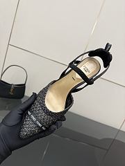 Kitlife Fendi Black Leather Braided High Heels 85mm - 4