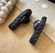 Kitlife Chanel 25C Thick-soled Flip Flops Black - 3