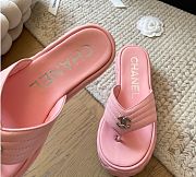 Kitlife Chanel 25C Thick-soled Flip Flops Pink - 2