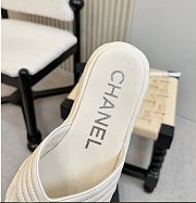 Kitlife Chanel 25C Thick-soled Flip Flops White - 4