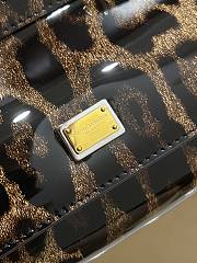 Kitlife Dolce & Gabbana Small Sicily Bag Leopard Printed Patent Leather BB8615 18x11x6cm - 6