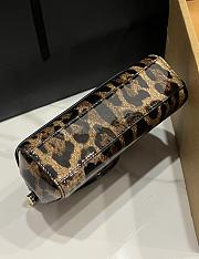 Kitlife Dolce & Gabbana Small Sicily Bag Leopard Printed Patent Leather BB8615 18x11x6cm - 4