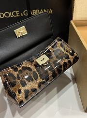 Kitlife Dolce & Gabbana Small Sicily Bag Leopard Printed Patent Leather BB8615 18x11x6cm - 2