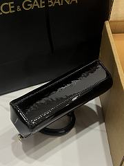 Kitlife Dolce & Gabbana Small Sicily Bag Black Patent Leather BB8615 18x11x6cm - 6