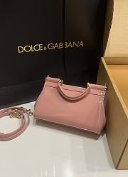 Kitlife Dolce & Gabbana Small Sicily Bag Pink Patent Leather BB8615 18x11x6cm - 3