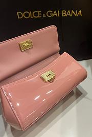 Kitlife Dolce & Gabbana Small Sicily Bag Pink Patent Leather BB8615 18x11x6cm - 4