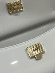 Kitlife Dolce & Gabbana Small Sicily Bag White Patent Leather BB8615 18x11x6cm - 5