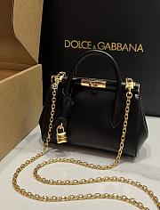 Kitlife Dolce & Gabbana Marlene Black Calfskin Bag 13.5x19x7cm - 1