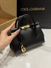 Kitlife Dolce & Gabbana Marlene Black Calfskin Bag 13.5x19x7cm - 4