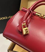 Kitlife Dolce & Gabbana Marlene Red Calfskin Bag 13.5x19x7cm - 6