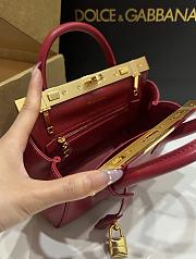 Kitlife Dolce & Gabbana Marlene Red Calfskin Bag 13.5x19x7cm - 2