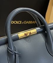 Kitlife Dolce & Gabbana Marlene Dark Blue Calfskin Bag 13.5x19x7cm - 3