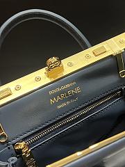 Kitlife Dolce & Gabbana Marlene Dark Blue Calfskin Bag 13.5x19x7cm - 2