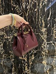 Kitlife Dolce & Gabbana Marlene Burgundy Calfskin Bag 13.5x19x7cm - 3