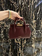 Kitlife Dolce & Gabbana Marlene Burgundy Calfskin Bag 13.5x19x7cm - 5