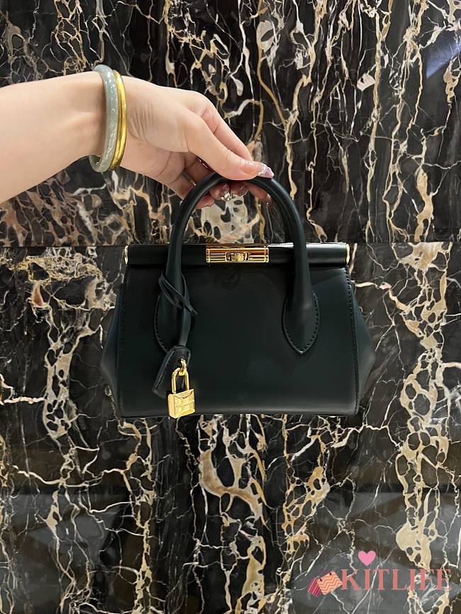Kitlife Dolce & Gabbana Marlene Dark Green Calfskin Bag 13.5x19x7cm - 1