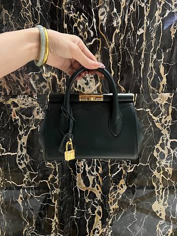 Kitlife Dolce & Gabbana Marlene Dark Green Calfskin Bag 13.5x19x7cm