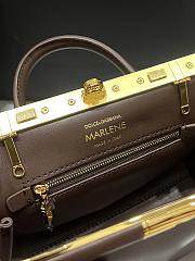 Kitlife Dolce & Gabbana Marlene Dark Brown Calfskin Bag 13.5x19x7cm - 6